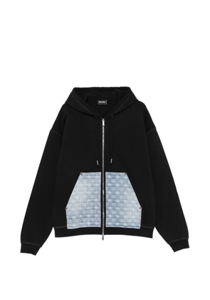 DSQUARED2 monogram-pattern hoodie - Black