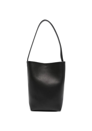 The Row Pre-Owned N/S leather shoulder bag - Black