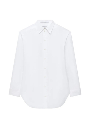 Another Tomorrow pleat-back poplin shirt - White