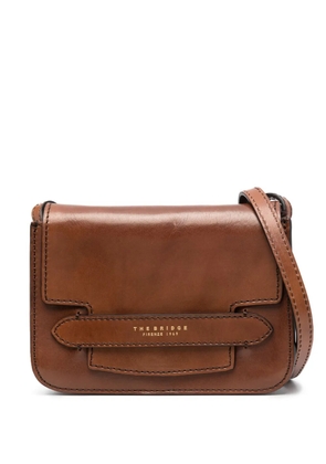 The Bridge Lucrezia leather crossbody bag - Brown