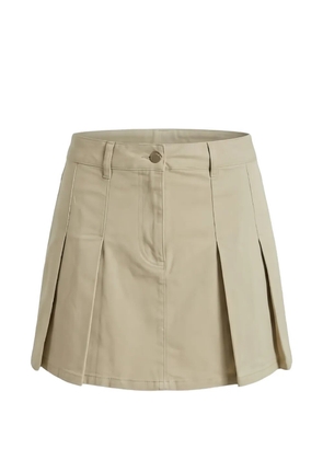 Michael Kors pleated-panel mini skirt - Neutrals