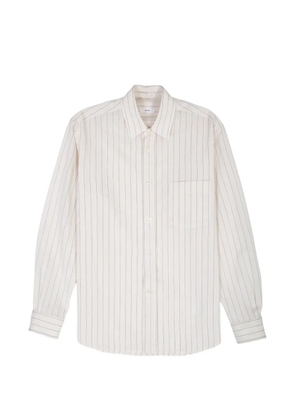 Grifoni striped chest-pocket shirt - Neutrals