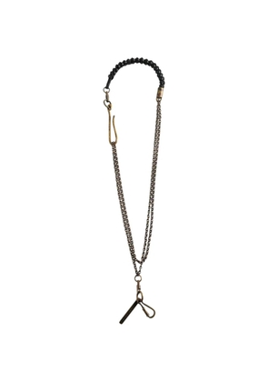 Ziggy Chen braided double-chain lanyard - Gold
