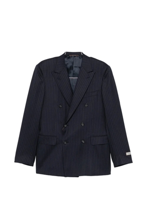 Canali pinstripe double-breasted suit - Blue