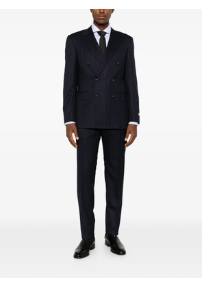 Canali pinstripe double-breasted suit - Blue