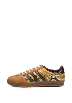 Wales Bonner x Adidas Originals Gazelle snake-embossed leather sneakers - Brown