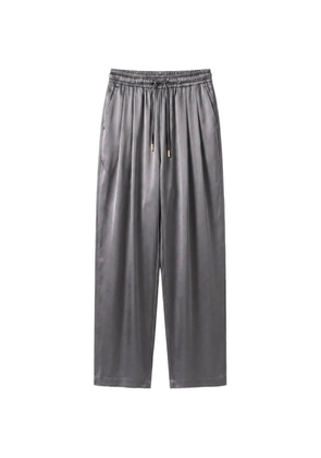 Danamé drawstring satin track pants - Grey
