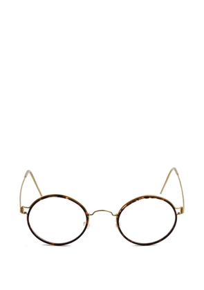 Lindberg Harley round-frame glasses - Brown