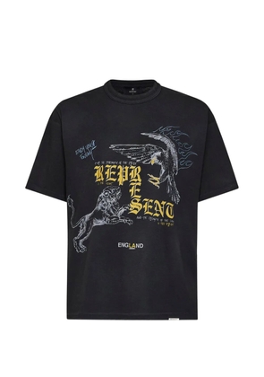 Represent Enemy graphic-print cotton T-shirt - Black