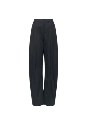 MM6 Maison Margiela light cotton twill wide-leg trousers - Black