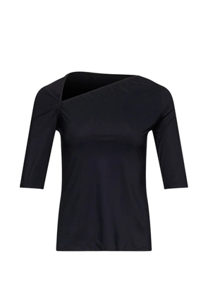 MM6 Maison Margiela asymmetric jersey top - Black