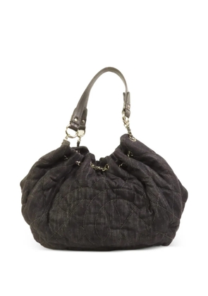CHANEL Pre-Owned CC quilted denim tote bag - Blue