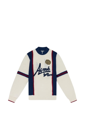 Aimé Leon Dore knit long-sleeve zip-up sweater - Neutrals