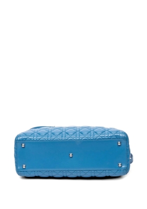 Christian Dior Pre-Owned Cannage Lady Dior tote bag - Blue