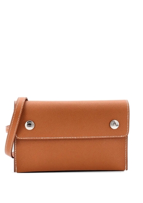 Hermès Pre-Owned Hermesnap Wallet Bag Epsom crossbody bag - Brown