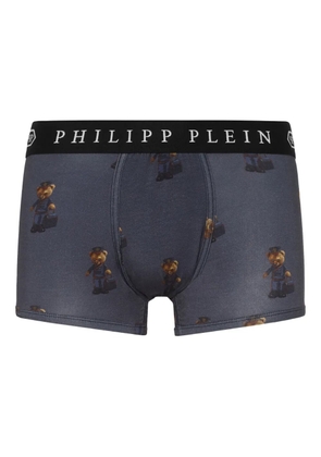 Philipp Plein teddy bear-print boxers - Blue