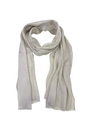 Seventy frayed-edge scarf - Neutrals