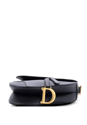 Christian Dior Pre-Owned Saddle Handbag with Strap Leather Medium shoulder bag - Black