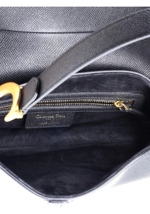 Christian Dior Pre-Owned Saddle Handbag with Strap Leather Medium shoulder bag - Black