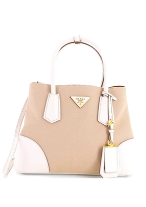 Prada Pre-Owned Cuir Double Canvas and Saffiano Leather Medium tote bag - Neutrals