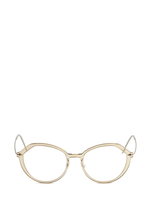 Lindberg geometric-frame titanium glasses - Neutrals
