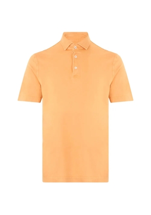 Fedeli short-sleeve polo shirt - Orange