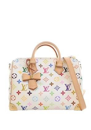 Louis Vuitton Pre-Owned 2021-2026 Takashi Murakami Monogram Multicolore Speedy Bandouliere 25 boston bag - White