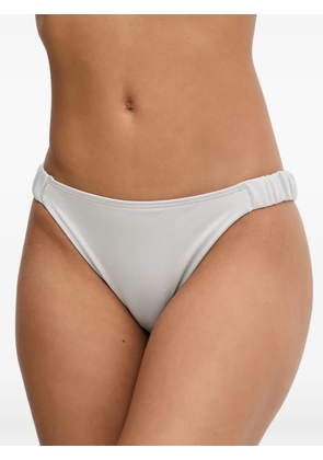 Armani Exchange ruched-side bikini bottoms - Grey