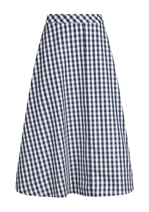 LIU JO checked midi skirt - Blue