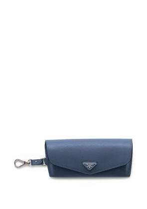 Prada Saffiano leather eyeglasses case - Blue