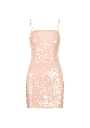 alice + olivia Delora sequin-embellished mini dress - Pink