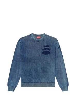 Diesel K-Perne faded-wash cotton sweatshirt - Blue