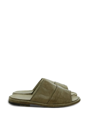 Ziggy Chen crinkled-leather sandals - Neutrals