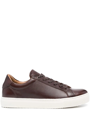 Boggi Milano panelled leather sneakers - Brown