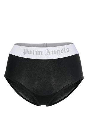 Palm Angels logo-band bikini bottoms - Black