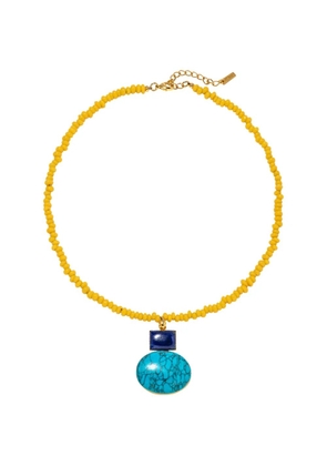 Jennifer Behr Diego beaded pendant necklace - Blue