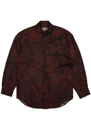 Yohji Yamamoto graphic-print shirt - Red