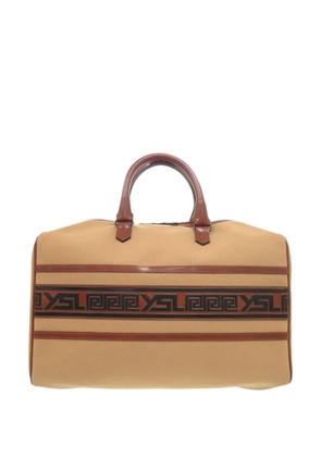 Saint Laurent Pre-Owned 20th Century Canvas boston bag - Brown