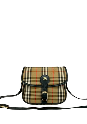 Burberry Pre-Owned 20th Century Haymarket Check Canvas crossbody bag - Neutrals