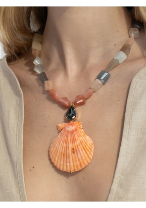 Jennifer Behr Syrena shell-pendant necklace - Neutrals