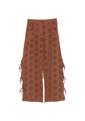 MC2 Saint Barth Kibi sangallo side-tie trousers - Brown