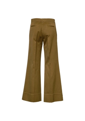 QL2 creased palazzo pants - Brown