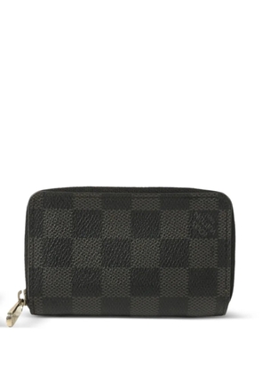 Louis Vuitton Pre-Owned Damier Graphite Zippy coin purse - Black