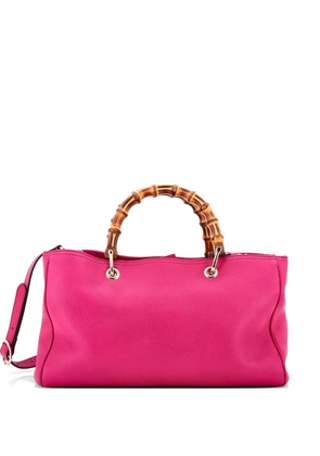 Gucci Pre-Owned Bamboo Shopper Leather Medium tote bag - Pink