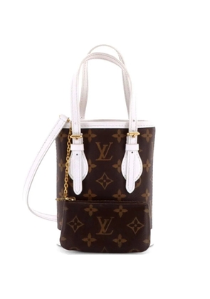 Louis Vuitton Pre-Owned LV Match Monogram Canvas Nano bucket bag - Brown