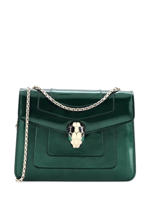 Bvlgari Pre-Owned Serpenti Forever Square Patent Small shoulder bag - Green