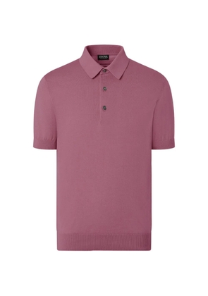 Zegna cotton polo shirt - Pink