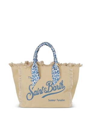 MC2 Saint Barth Vanity Foulard frayed shoulder bag - Neutrals