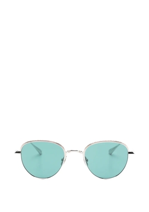 Garrett Leight Wells J round-frame sunglasses - Silver