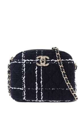 CHANEL Pre-Owned CC Mark tweed shoulder bag - Black
